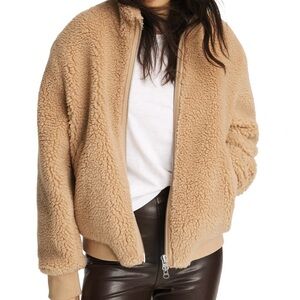 Rag & Bone Jude Sherpa Cropped Jacket in Size XS